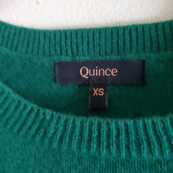 Quince Mangolian Cashmere Crewneck SweaterEverglade. - Picture 3 of 10